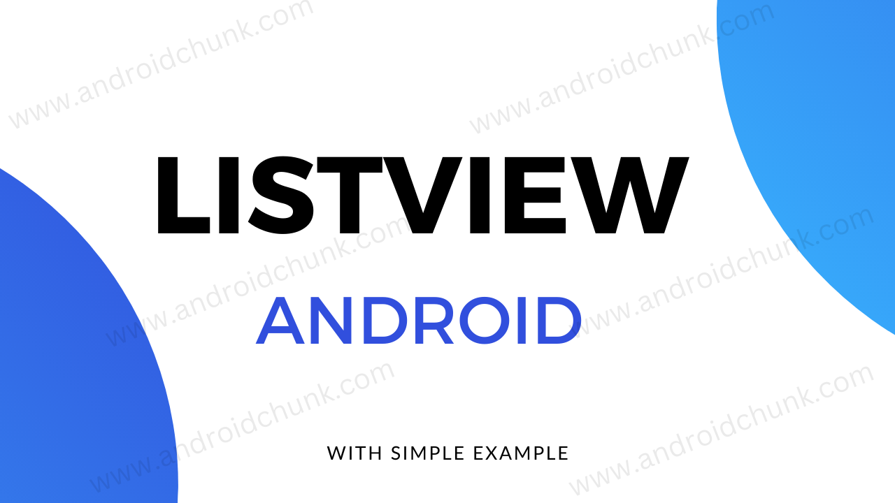 Listview In Android Androidchunk